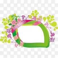 卡通清新春天边框树枝花枝-空若网 卡通清新春天边框树枝花枝-空若网