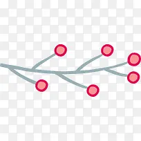 卡通手绘树枝花-空若网 卡通手绘树枝花-空若网