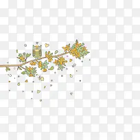 卡通树枝花-空若网 卡通树枝花-空若网