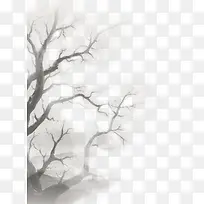 墨树,水墨树枝-空若网 墨树,水墨树枝-空若网