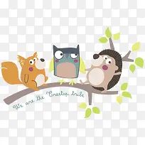 树枝上的动物-空若网 树枝上的动物-空若网