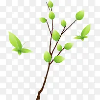 卡通清新树枝-空若网 卡通清新树枝-空若网