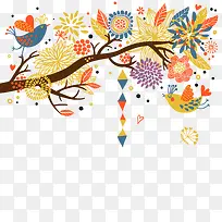 卡通手绘树枝-空若网 卡通手绘树枝-空若网