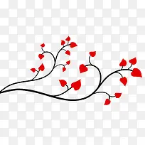 爱心树枝-空若网 爱心树枝-空若网