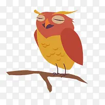 矢量卡通猫头鹰-空若网 矢量卡通猫头鹰-空若网
