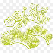 卡通手绘清新树枝-空若网 卡通手绘清新树枝-空若网