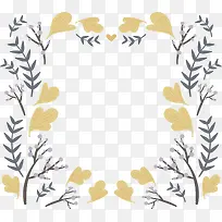 树枝装饰框-空若网 树枝装饰框-空若网