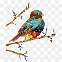 ��֦�ϵ�С��-������