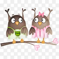 树枝上的猫头鹰-空若网 树枝上的猫头鹰-空若网