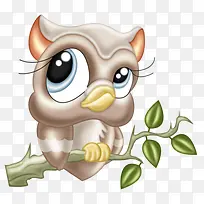猫头鹰卡通素材-空若网 猫头鹰卡通素材-空若网