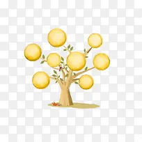 金色树素材-空若网 金色树素材-空若网