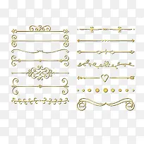 矢量金色花纹边-空若网 矢量金色花纹边-空若网