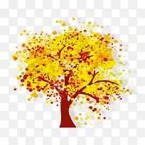 卡通金色树-空若网 卡通金色树-空若网