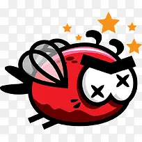 迷糊的蜜蜂插画-空若网 迷糊的蜜蜂插画-空若网