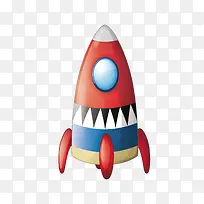 手绘卡通火箭-空若网 手绘卡通火箭-空若网