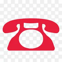 红色卡通电话-空若网 红色卡通电话-空若网
