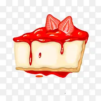 卡通手绘草莓蛋糕-空若网 卡通手绘草莓蛋糕-空若网