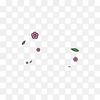 装饰红色小花卡通手绘-空若网 装饰红色小花卡通手绘-空若网