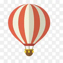 矢量红色热气球卡通手绘装饰-空若网 矢量红色热气球卡通手绘装饰-空若网