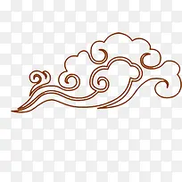 红色祥云插画-空若网 红色祥云插画-空若网