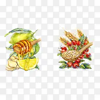 水彩食物-空若网 水彩食物-空若网