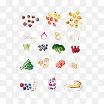 手绘食物-空若网 手绘食物-空若网