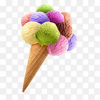 彩色圆球冰淇淋-空若网 彩色圆球冰淇淋-空若网