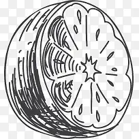 矢量手绘柠檬-空若网 矢量手绘柠檬-空若网