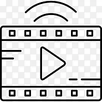 播放视频信号图标-空若网 播放视频信号图标-空若网