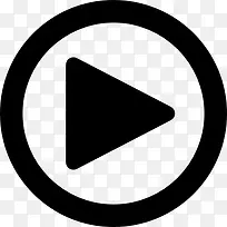 圆形的播放按钮图标-空若网 圆形的播放按钮图标-空若网