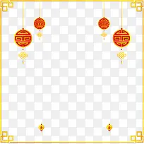 创意金色新年边框-空若网 创意金色新年边框-空若网