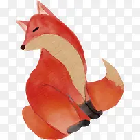 手绘狐狸PNG下载-空若网 手绘狐狸PNG下载-空若网