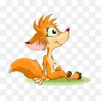 卡通手绘可爱卡通狐狸-空若网 卡通手绘可爱卡通狐狸-空若网