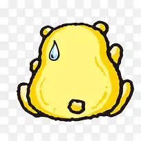 手绘黄色小动物素材-空若网 手绘黄色小动物素材-空若网