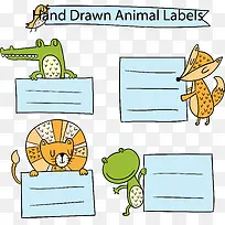 矢量手绘卡通动物-空若网 矢量手绘卡通动物-空若网