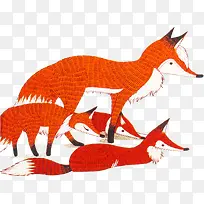 手绘狐狸-空若网 手绘狐狸-空若网