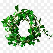 绿色简约草圈装饰图案-空若网 绿色简约草圈装饰图案-空若网