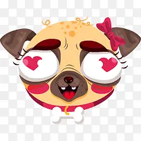 卡通可爱小动物装饰动物头像-空若网 卡通可爱小动物装饰动物头像-空若网