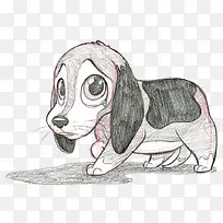 手绘小狗-空若网 手绘小狗-空若网