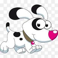 卡通手绘小狗矢量图-空若网 卡通手绘小狗矢量图-空若网