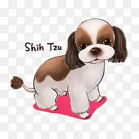 手绘可爱小狗-空若网 手绘可爱小狗-空若网