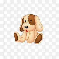 可爱坐姿小狗免抠素材-空若网 可爱坐姿小狗免抠素材-空若网