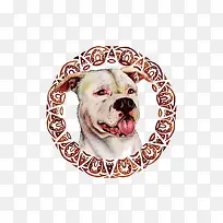 矢量水彩狗头-空若网 矢量水彩狗头-空若网