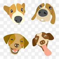 可爱卡通狗头-空若网 可爱卡通狗头-空若网