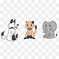 卡通动物-空若网 卡通动物-空若网