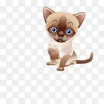 手绘卡通小猫素材-空若网 手绘卡通小猫素材-空若网