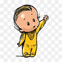 可爱卡通手绘婴儿-空若网 可爱卡通手绘婴儿-空若网