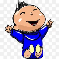 手绘可爱卡通婴儿-空若网 手绘可爱卡通婴儿-空若网