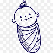 手绘婴儿-空若网 手绘婴儿-空若网