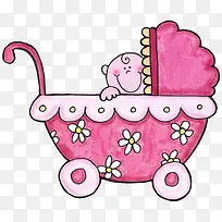 卡通婴儿车-空若网 卡通婴儿车-空若网